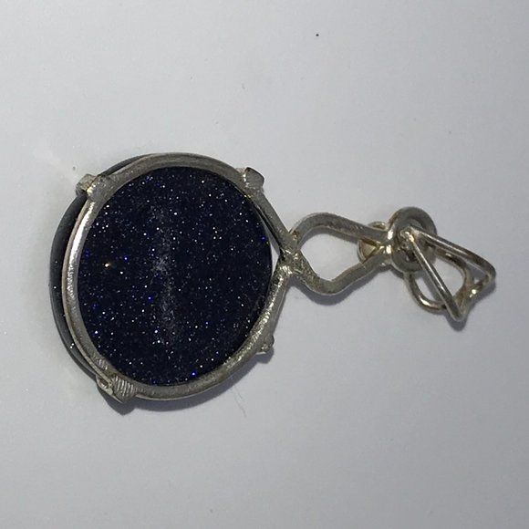 SLP Blue Goldstone Pendant - Picture 8 of 8